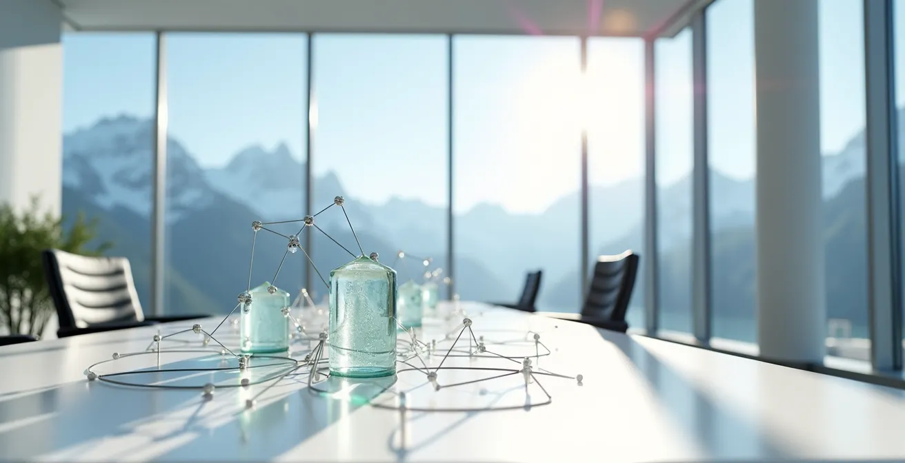 Netzwerk-Visualisierung verschiedener Kompetenzbereiche im Schweizer Bildungssystem