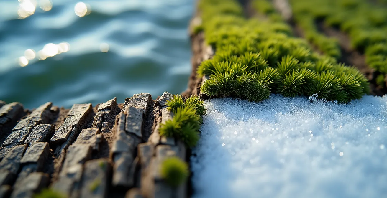 Vier verschiedene Erholungsaktivitäten in Schweizer Landschaften dargestellt