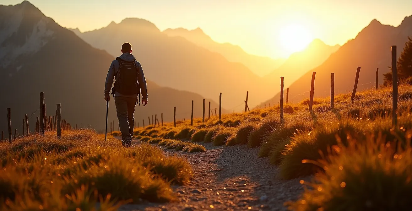 Gehmeditation auf Schweizer Wanderwegen als Alternative zur stillen Meditation